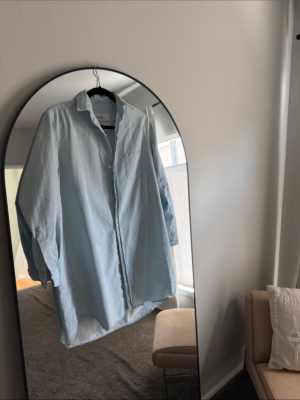 NWOT Frank & Eileen Light Blue Chambray Shirtdress